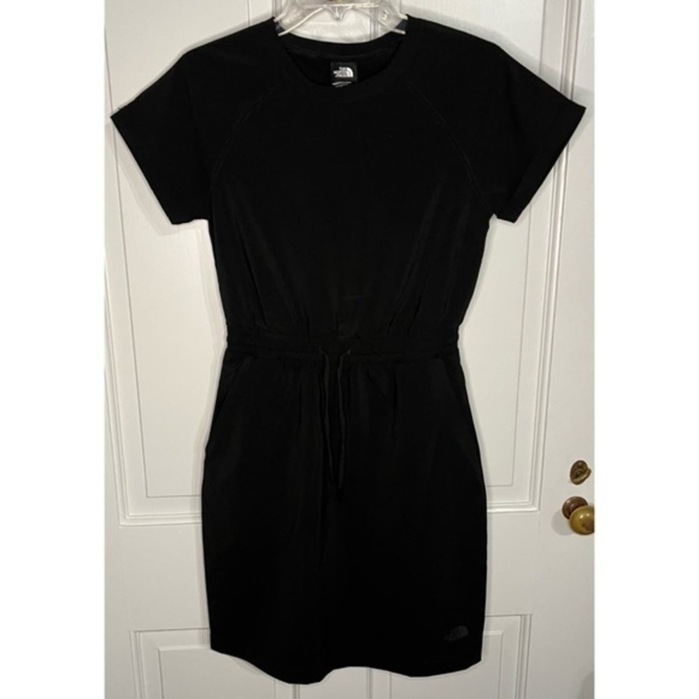 The North Face Never Stop Wearing Short Sleeve Drawstring Dress TNF Black XS NWT - Picture 4 of 6